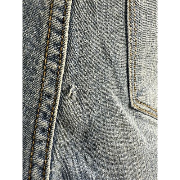 KanCan LA Distressed Skinny Jeans Women’s Size 11/29 Cropped Ankle Blue GUC Flaw - Picture 4 of 16